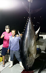 Giant bluefin tuna caught after six hours on the line