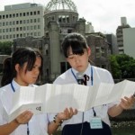 Okinawan students attend the Hiroshima Peace Memorial Ceremony