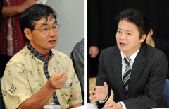Nago Mayor demands the withdrawal of the Henoko plan to Foreign Minister, who is driving it as the site for the Futenma relocation