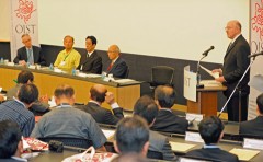 Ceremony marking the establishment of the Okinawa Institute of Science and Technology Graduate University
