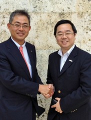 CEO of Baidu Japan Inc. visits Okinawa