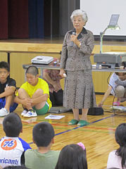 Tsushima-Maru survivor delivers lecture to elementary school pupils