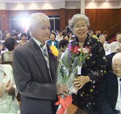Okinawan Women’s Association of Peru holds respect-for-the-aged ceremony for 600 people