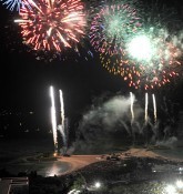 Fireworks in Summer Festival at Ocean Expo Park