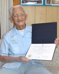 Okinawan-Canadian receives honorary degree after 70 years