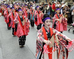 <em>Juri-uma</em> parade performed in Tsuji