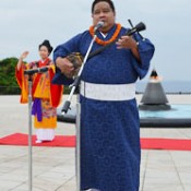 Third generation Okinawan descendant donates CDs to Peace Memorial Museum