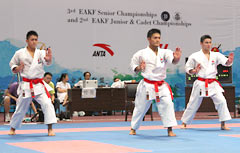 Okinawan karate men win at East Asian Senior Championship