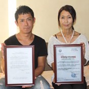 Nago man donates clothing to Cambodia despite rare disorder