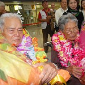 First generation Okinawan Bolivian couple returns to their homeland