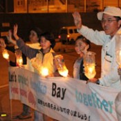 Ten years of “Peace Candle” protests against building new U.S. military base in Henoko