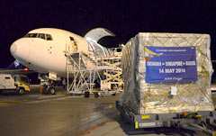 ANA begins cargo flights between Okinawa and Singapore