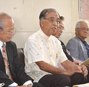 Okinawan citizen group protests against Japan's right to collective defense