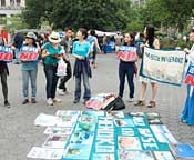New Yorkers gather to protest against new base construction in Henoko