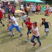 Children from different countries interact in Okinawa