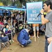 200 young people take part in rally against new US base in Henoko