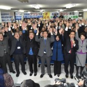 Incumbent Sakima wins mayoral election in city hosting US Futenma base