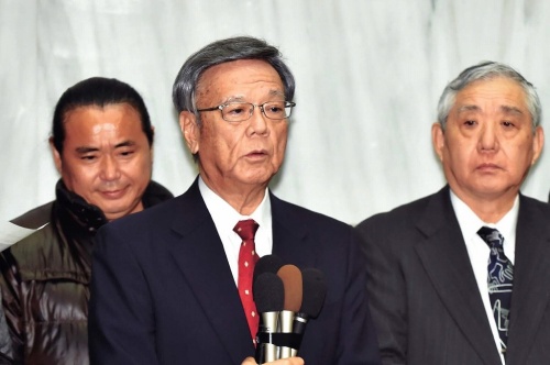 Governor Onaga optimistic about settlement involving temporary suspension of Henoko construction