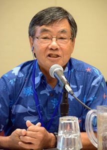 At IUCN workshop, Nago mayor calls for support to stop new US base construction in Henoko