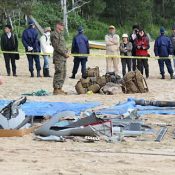 US military sets up restricted area on beach to keep people away from Osprey wreckage