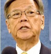 Okinawa governor warns forcible construction of a new base will lead to future trouble for Japan-US security relations