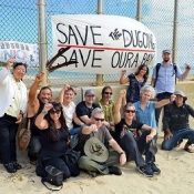 American conservationists in dugong lawsuit visit Henoko, show solidarity with local citizens