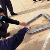 U.S. helicopter window falls on Futenma Daini Elementary School grounds during P.E. class, Okinawa demands all flights suspended