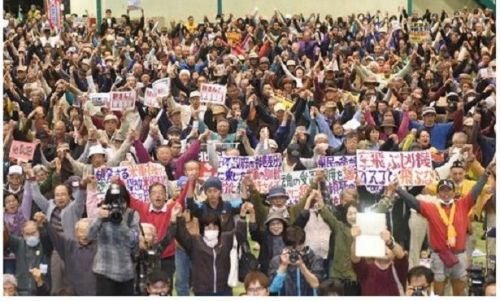 Nago protest gathering of 3000 demands Osprey removal from Okinawa