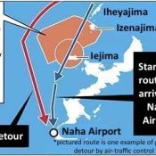 Civilian aircraft not permitted in Iejima training airspace despite 1985 U.S.-Japan agreement