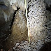 Rare stalagmite found in Nagashima caves in Henoko