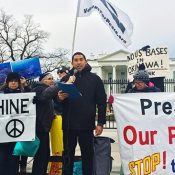 Rally at White House backs 200,000 signatures urging halt to Henoko base construction