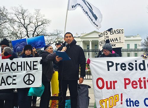 Rally at White House backs 200,000 signatures urging halt to Henoko base construction
