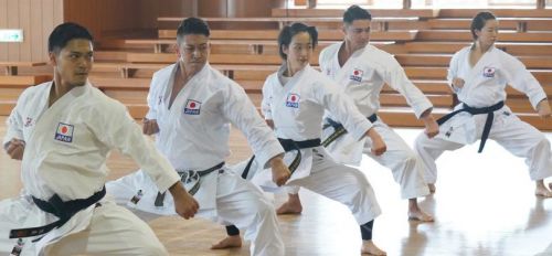 Five Karate-ka headed to the Tokyo Olympics train together in Okinawa in their quest for gold