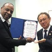 Skip Martin of Grammy-winning Dazz Band made Okinawa goodwill ambassador