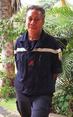 Female firefighter in New Caledonia finds her Okinawan roots