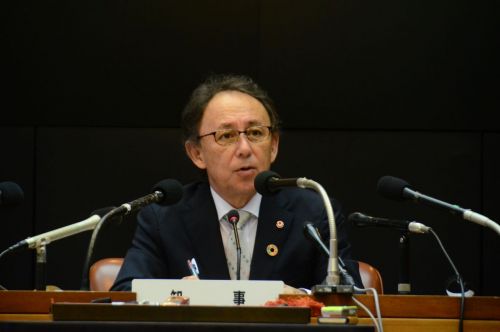 Governor Tamaki states intent to restore Shuri Castle as soon as possible after disastrous fire