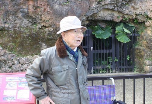 90-year old former student recalls history of Battle of Okinawa remains in Shuri Castle grounds