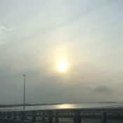 Parhelion sunlight phenomenon observed in Naha City and Urasoe City