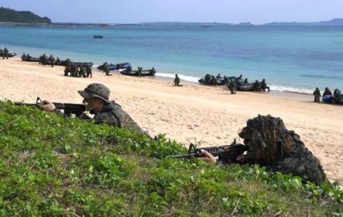 JSDF amphibious brigade joint exercise with US invites further integration
