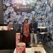 Ginowan brand Binryu exhibits bingata wallpaper collection in France