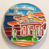 Okinawa Association of Corporate Executives releases “Shuri Castle Badge” for sale, saying they, “want to build momentum for reconstruction”