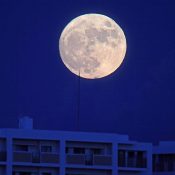 Mid-automn moon shines down on Okinawa
