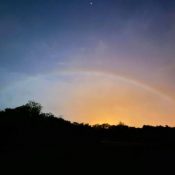 “Moon rainbow” arc in the night sky--an omen of happiness? Previously unrecorded in Okinawa Island