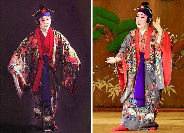 Yukiko Miyagi and Fusako Shida become the first living national treasures in Ryukyu Buyo