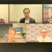 Okinawa Prefecture hosts online symposium regarding the military base issue in Okinawa, attended by the governor and prefectural staff